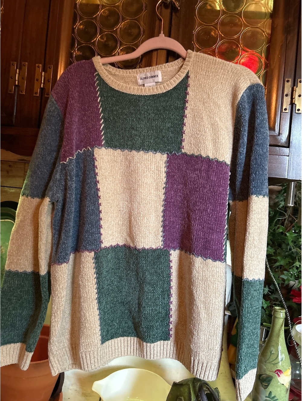 Alfred Dunner Colorblock Acrylic Sweater XL - Picture 1 of 3